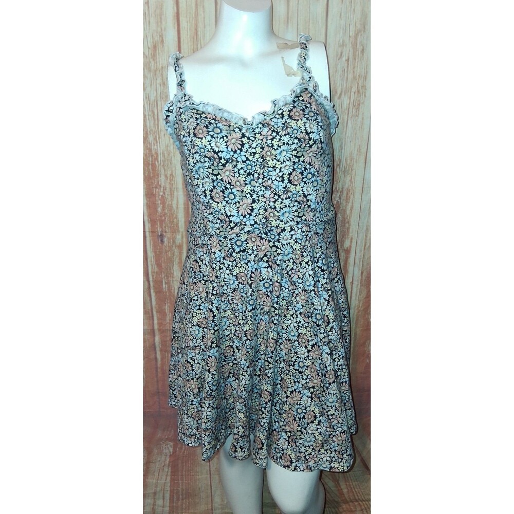 American Rag Multicolor Floral Short Tank Dress Sz XL